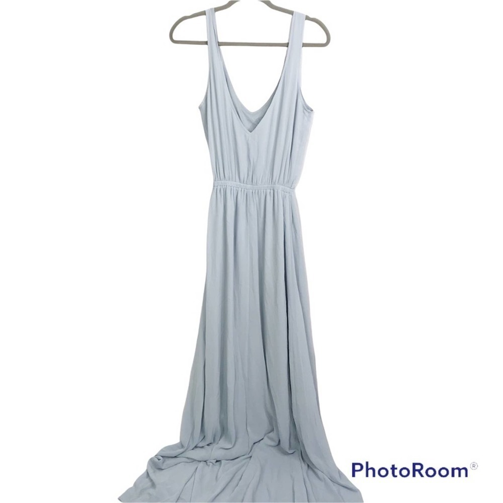 SMYM Kendall maxi dress in Silver Luxe bridesmaid length - Picture 2 of 8